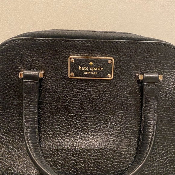 Kade Spade Black Crossbody Satchel Purse - Picture 2 of 7